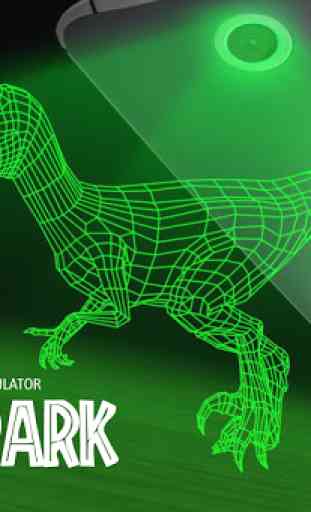 Dino park hologram laser 4