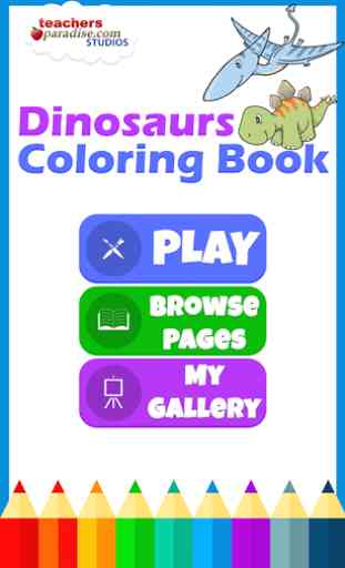 Dinosaurs Coloring Book 1