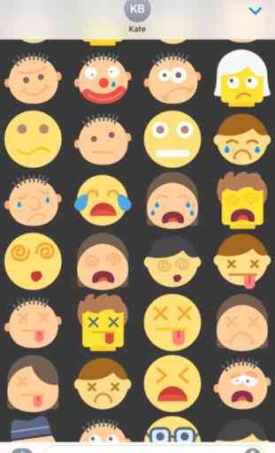 Emoticons Stickers Emojis for iMessage Chat 1