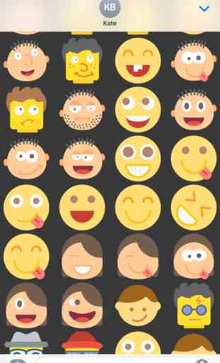 Emoticons Stickers Emojis for iMessage Chat 3
