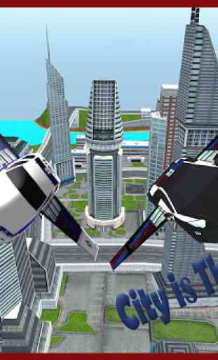 Flying Police Car 3D 1