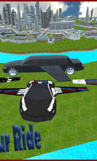 Flying Police Car 3D 2