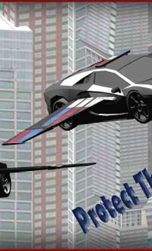 Flying Police Car 3D 3