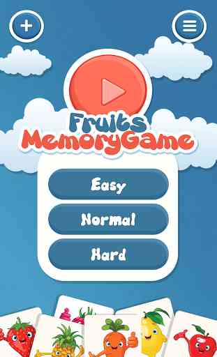 Fruits Memory Game For Kids 1