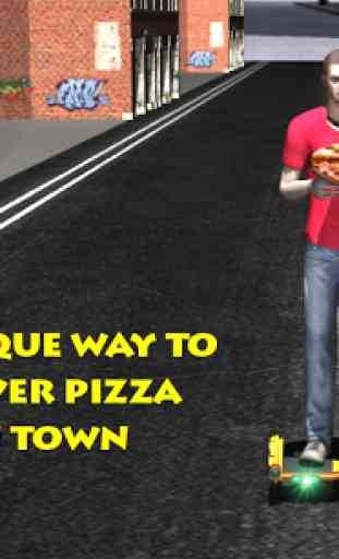 Hoverboard Pizza Delivery Boy 4