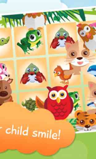 Kids Animals Memory Game Free 4