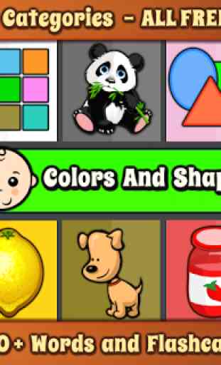 Kids Color & Shapes Baby Words 1