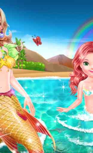 mermaid bathing girls games 3