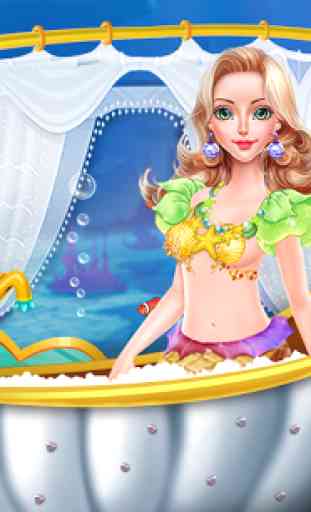mermaid bathing girls games 4
