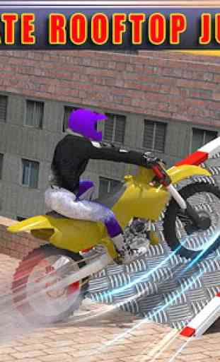 Motorbike Rooftop Stunts 2