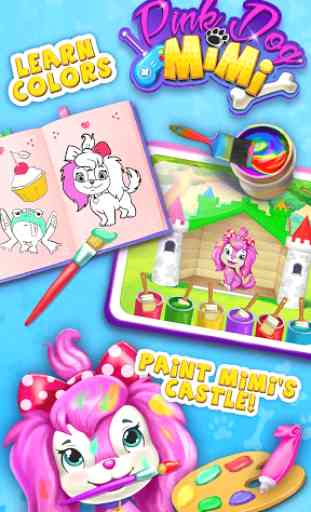 Pink Dog Mimi - My Virtual Pet 1