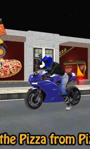 Pizza Delivery Bike Rider 3D 3