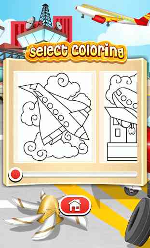 Planes: painting game for kids 2