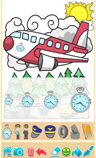 Planes: painting game for kids 4