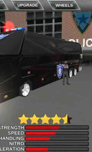 Police bus prison transport 3D 2