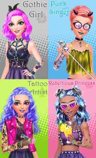Punk Princess - Tattoo Design 4