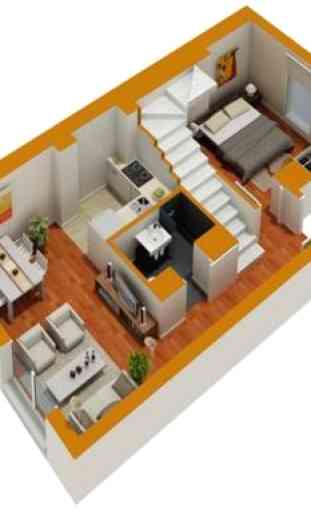 3D Small Home Design 4