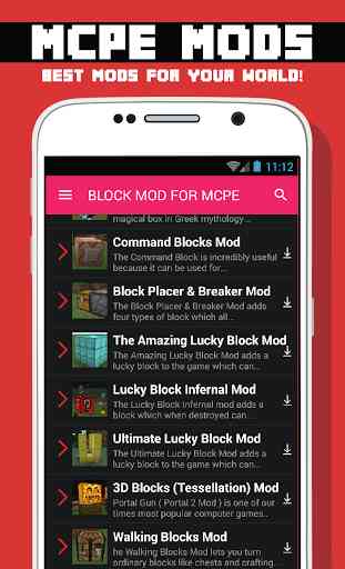 BLOCK MODS FOR MCPE 2