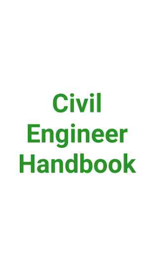 Civil Engineer Handbook 1