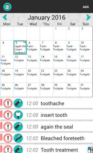 Dentist agenda 3
