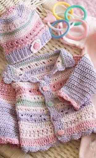 DIY Crochet Baby Sweater 3