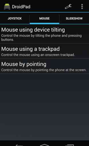 DroidPad: PC Joystick & mouse 1