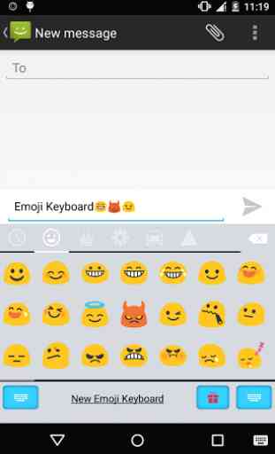 Emoji Keyboard - OS9 White 3