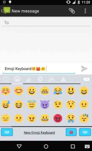 Emoji Keyboard - OS9 White 4