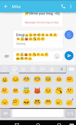 Emoji Keyboard-White,Emoticons 1