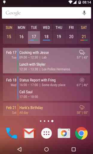 Event Flow Calendar Widget 4