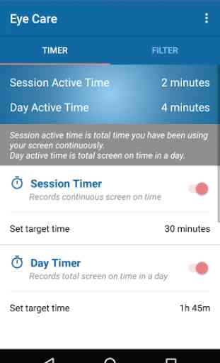 Eye Care - Filter and Timer 1