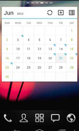 GO Calendar Widget 1
