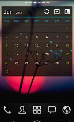 GO Calendar Widget 4
