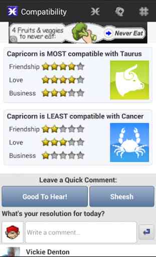 Horoscopes for Facebook 3