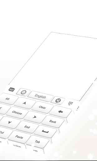 Keyboard for Android White 3