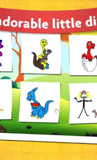 Kids Dinosaur Coloring Pages 2