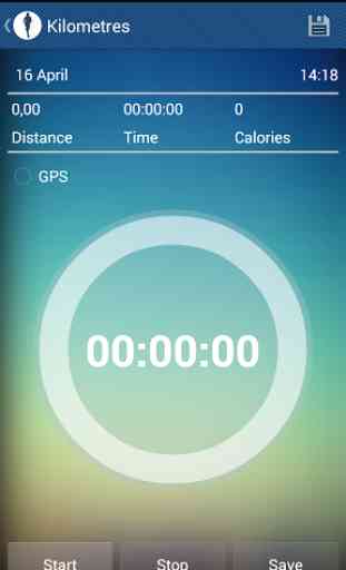 Kilometers: GPS Track Walk Run 3