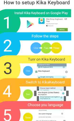 Neon Star Kika Keyboard Theme 4