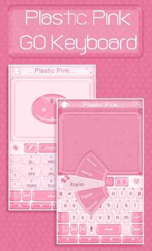 Plastic Pink GO Keyboard Theme 1