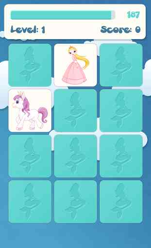 Princess memory game for kids 3