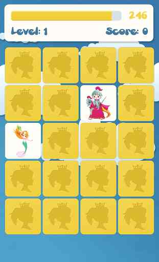 Princess memory game for kids 4