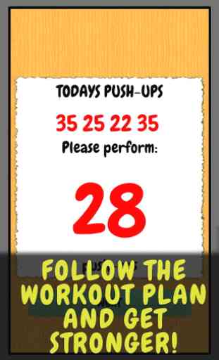 Push Up - workout routine 3