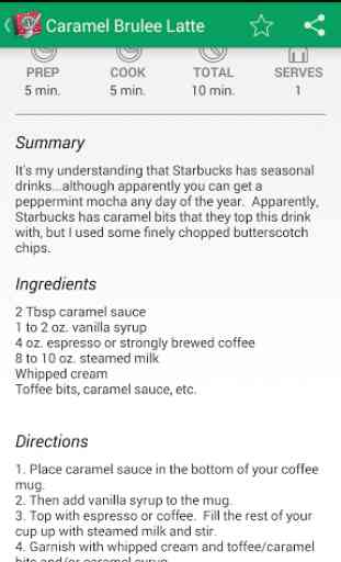 Recipe Guide for Starbucks 4