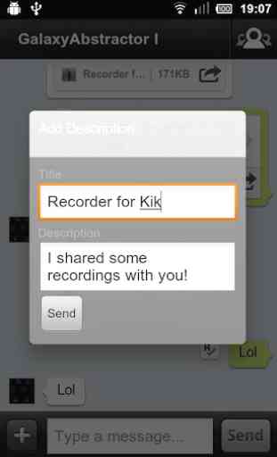 Recorder for Kik 3