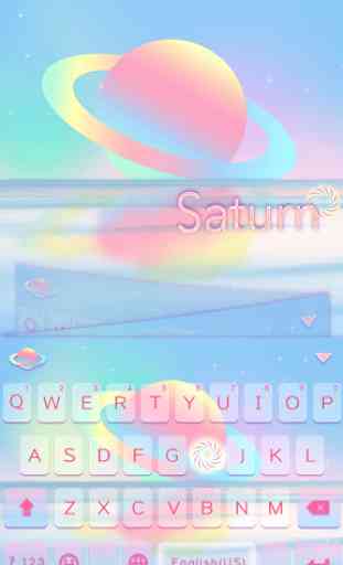 Saturn Theme for Kika Keyboard 1
