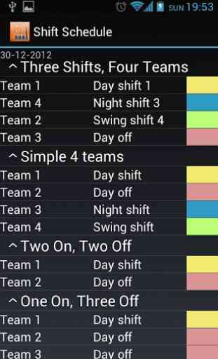 Shift Schedule + Alarm Clock 3