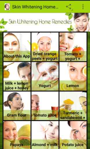 Skin Whitening Home Remedies 1