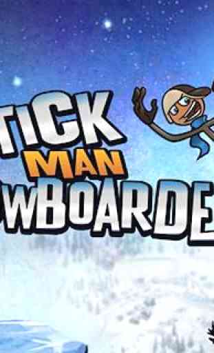 Stickman Snowboarder 1