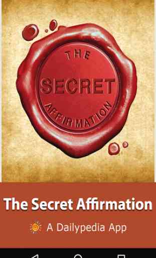 The Secret Affirmation Daily 1