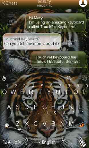 TouchPal Tiger Keyboard Theme 2